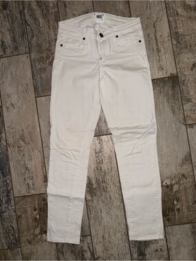 Paige White Slim Straight Jeans
